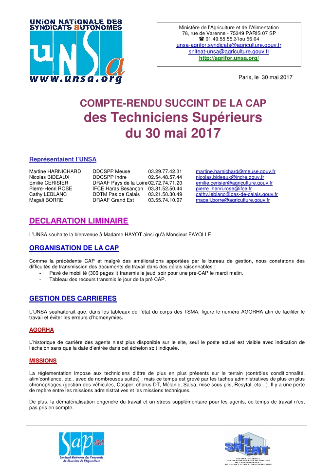 CAP Tech 30 mai 2017