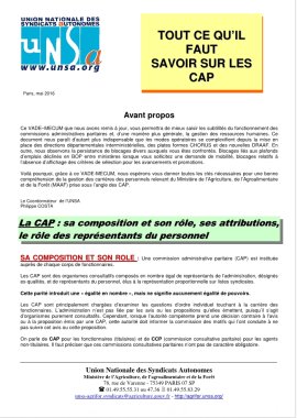 Tout savoir CAP