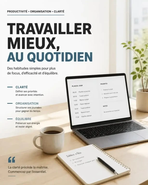 Espace de travail à domicile pour débuter en télétravail sans expérience