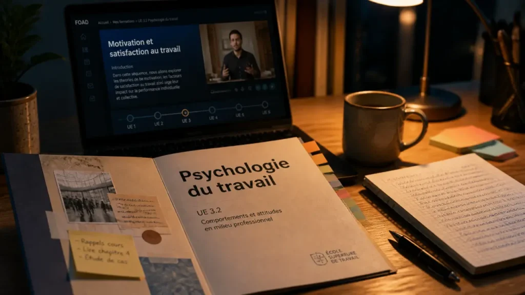 Formation à distance en psychologie du travail : FOAD, blocs de compétences et financement