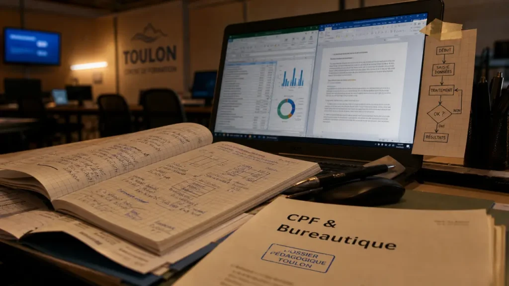 Formation bureautique à Toulon : choisir le bon niveau, le bon format et le bon financement