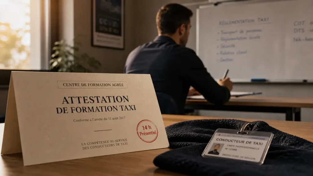 Formation continue des taxis : 14 heures en présentiel pour renouveler sa carte professionnelle