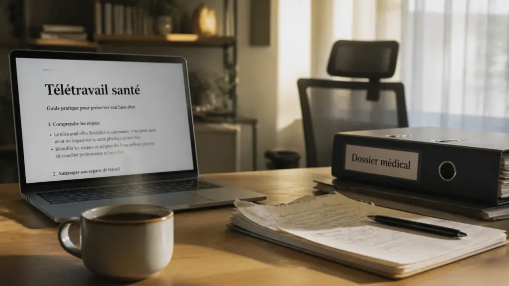 Télétravail médical : médecin du travail, refus écrit et recours en 15 jours