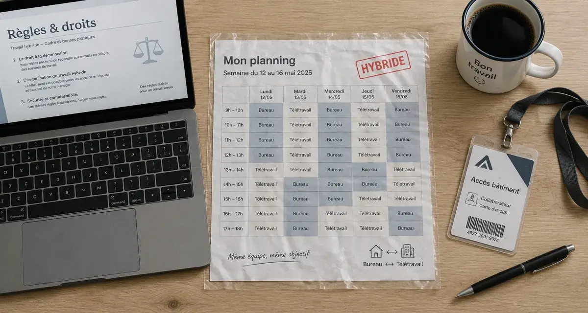 Fin du télétravail : hybride 2-3 jours, bureau et planning