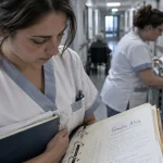 Formation continue aide soignante en EHPAD, aide-soignante avec dossier et carnet