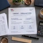 URSSAF télétravail 2026 : 2,70 € ou 3,30 € par jour